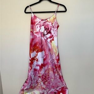 Natori pink print chemise.